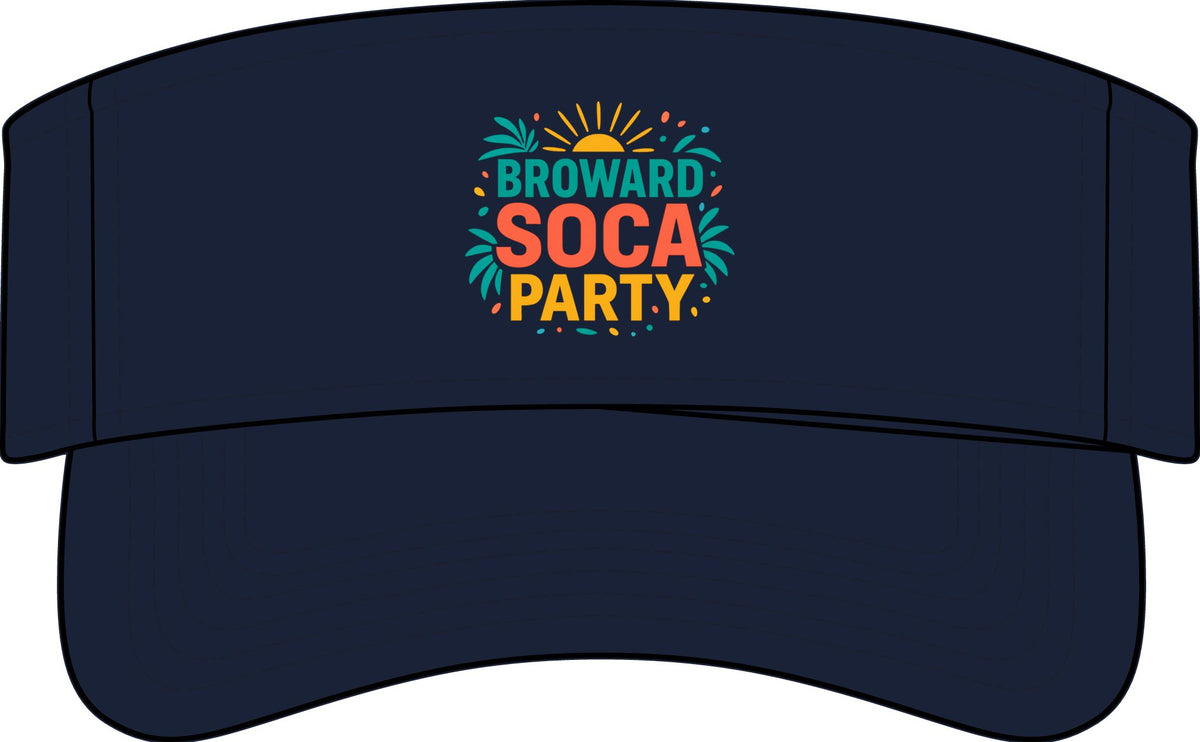 Tropical BSP Crown Visor — Broward Soca Party Sun Visor