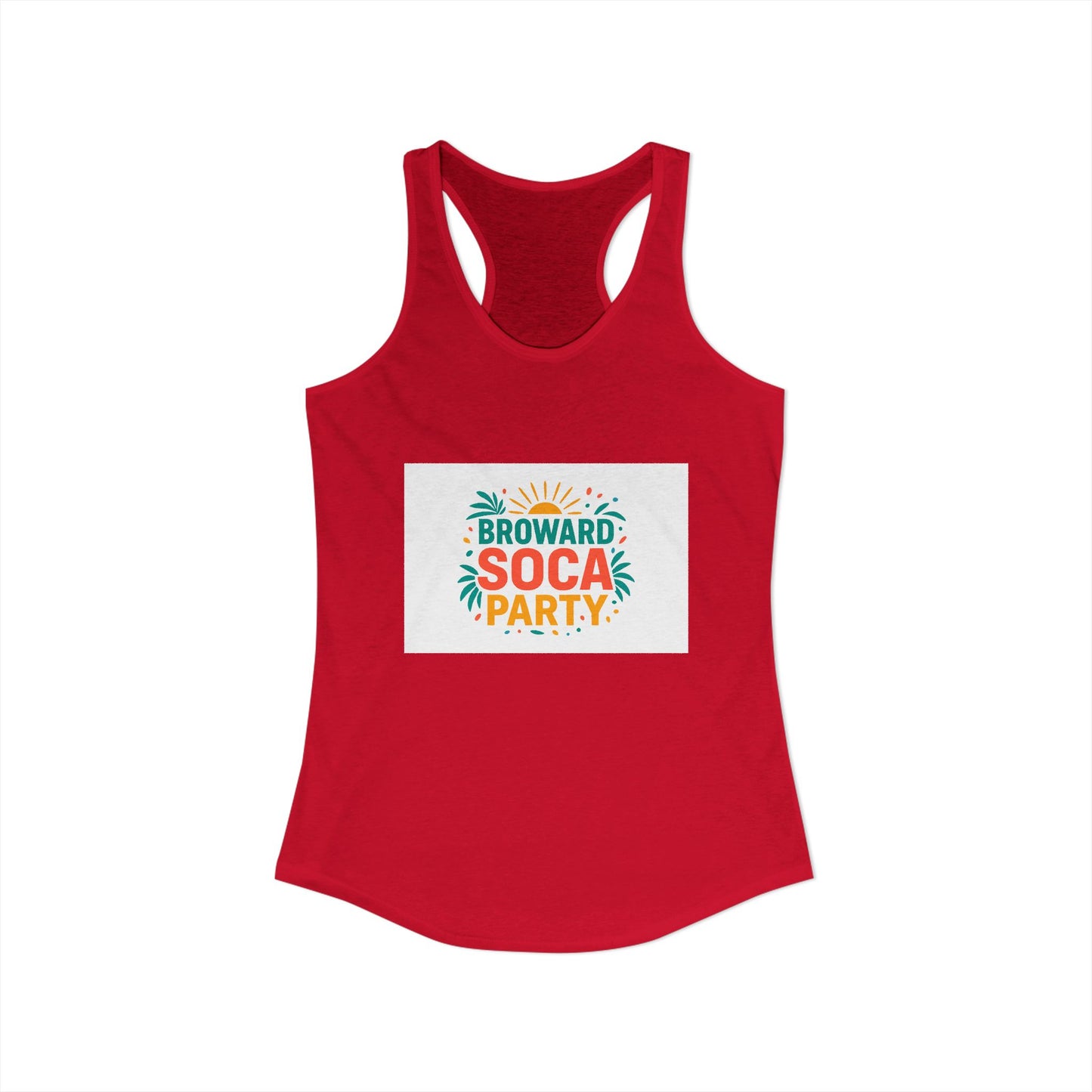 Broward Soca Party Women's Racerback Tank