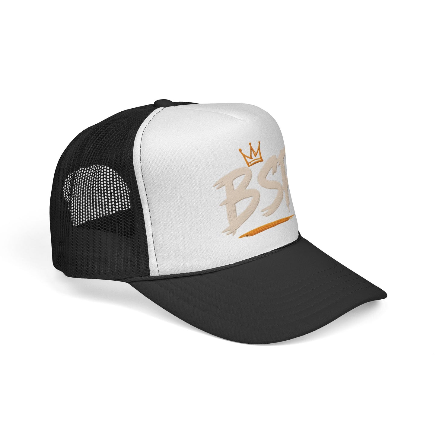 Trucker Cap — Broward Soca Party Cream Logo Mesh Hat