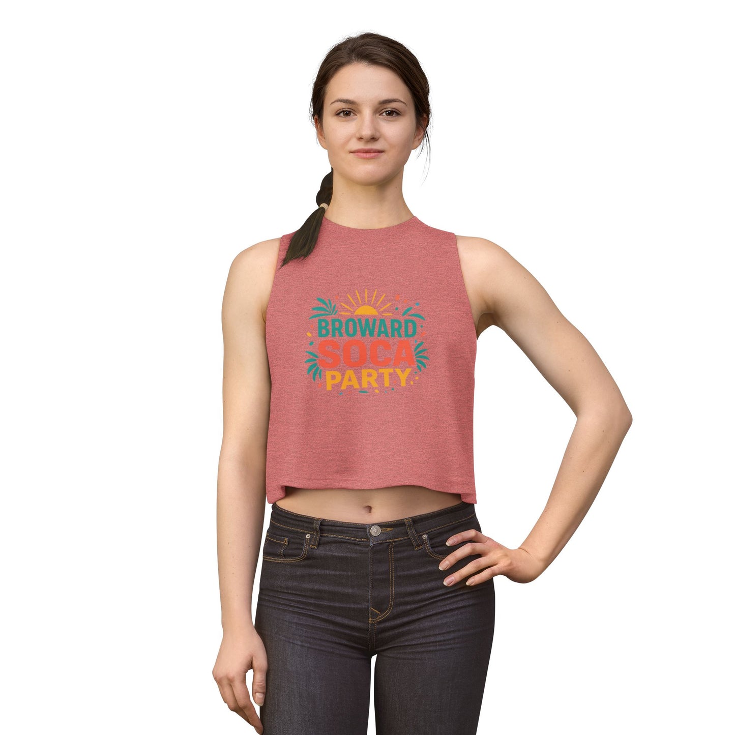 Broward Soca Party Crop Top | Tropical Festival Tank