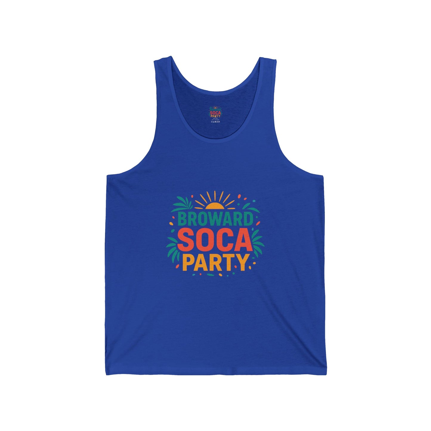Broward Soca Party Tank | Carnival Palm Sun Graphic Tank