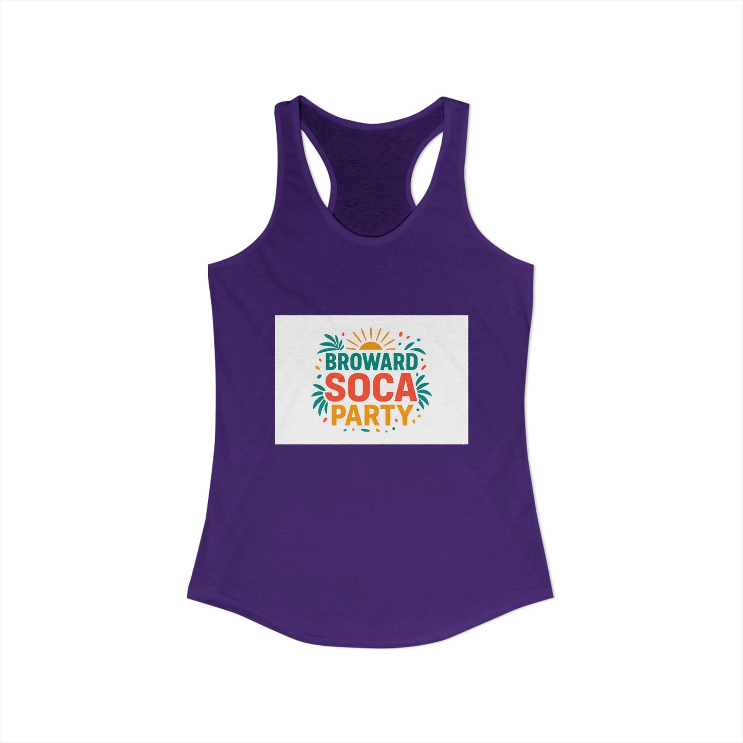 Broward Soca Party Women's Racerback Tank