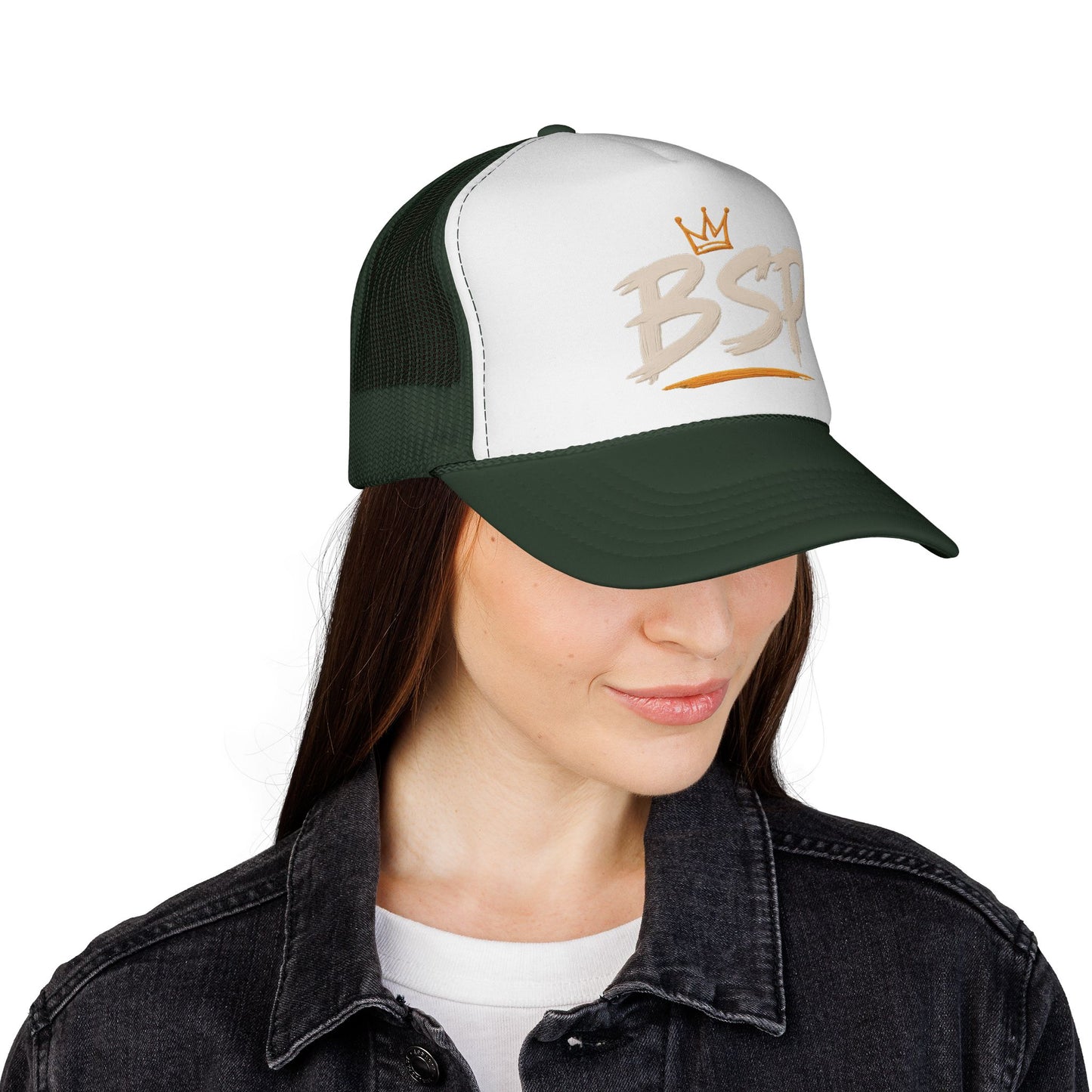 Trucker Cap — Broward Soca Party Cream Logo Mesh Hat