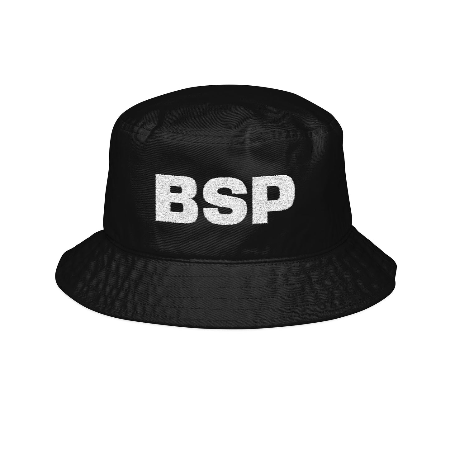 BSP Embroidered Bucket Hat | Monogram Lettering, Casual Streetwear
