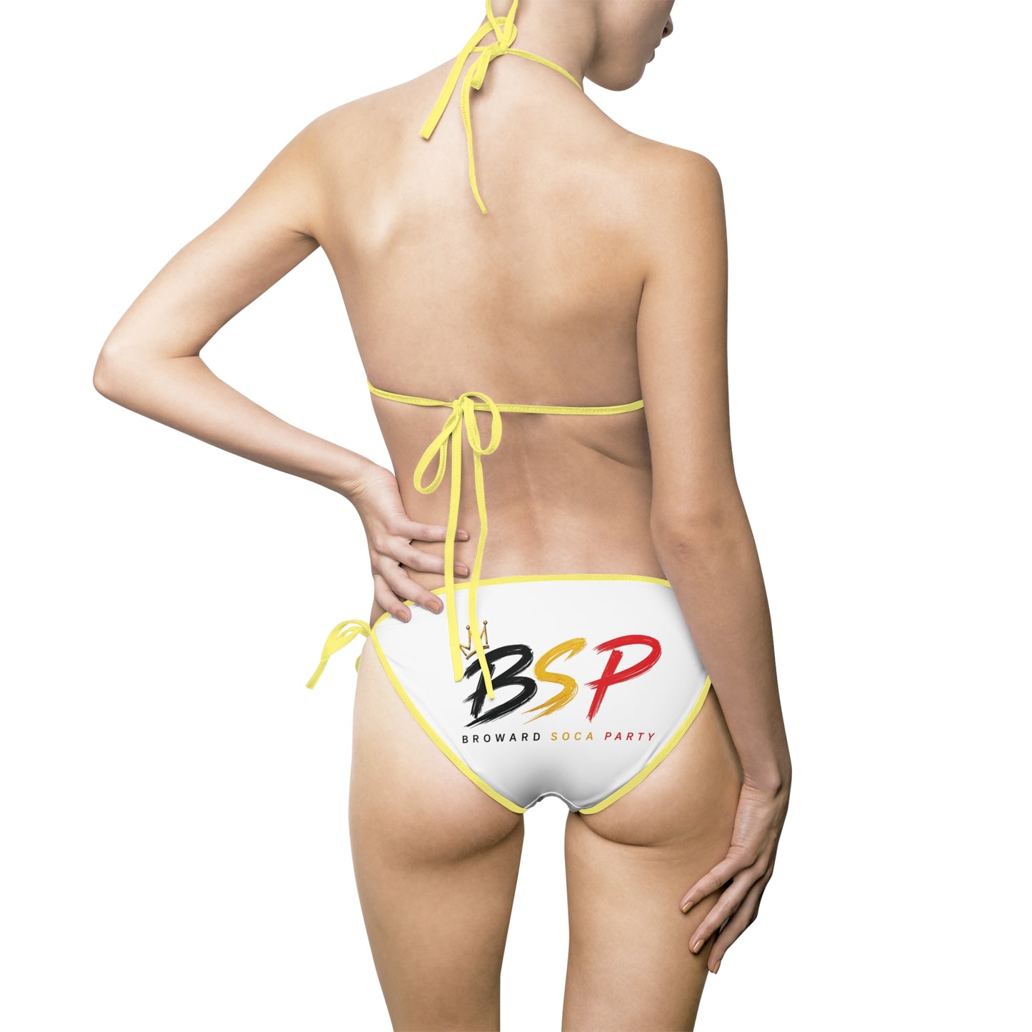 Trinibago Soca Party Bikini in Black, Gold, & Red