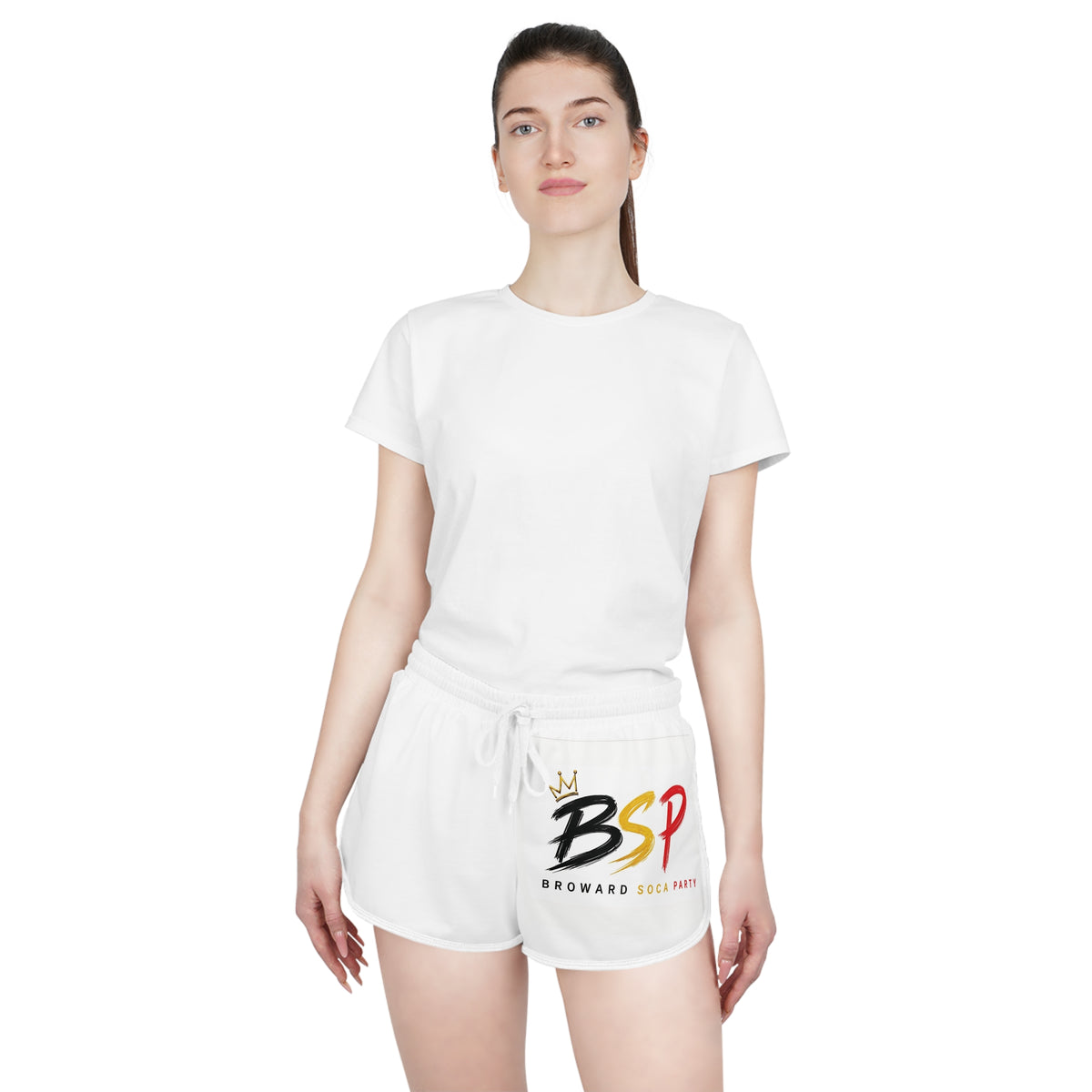 Black, Gold, & Red BSP Women’s Shorts | Women's Relaxed Shorts