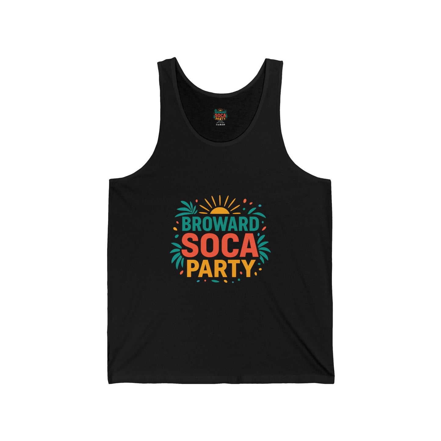 Broward Soca Party Tank | Carnival Palm Sun Graphic Tank