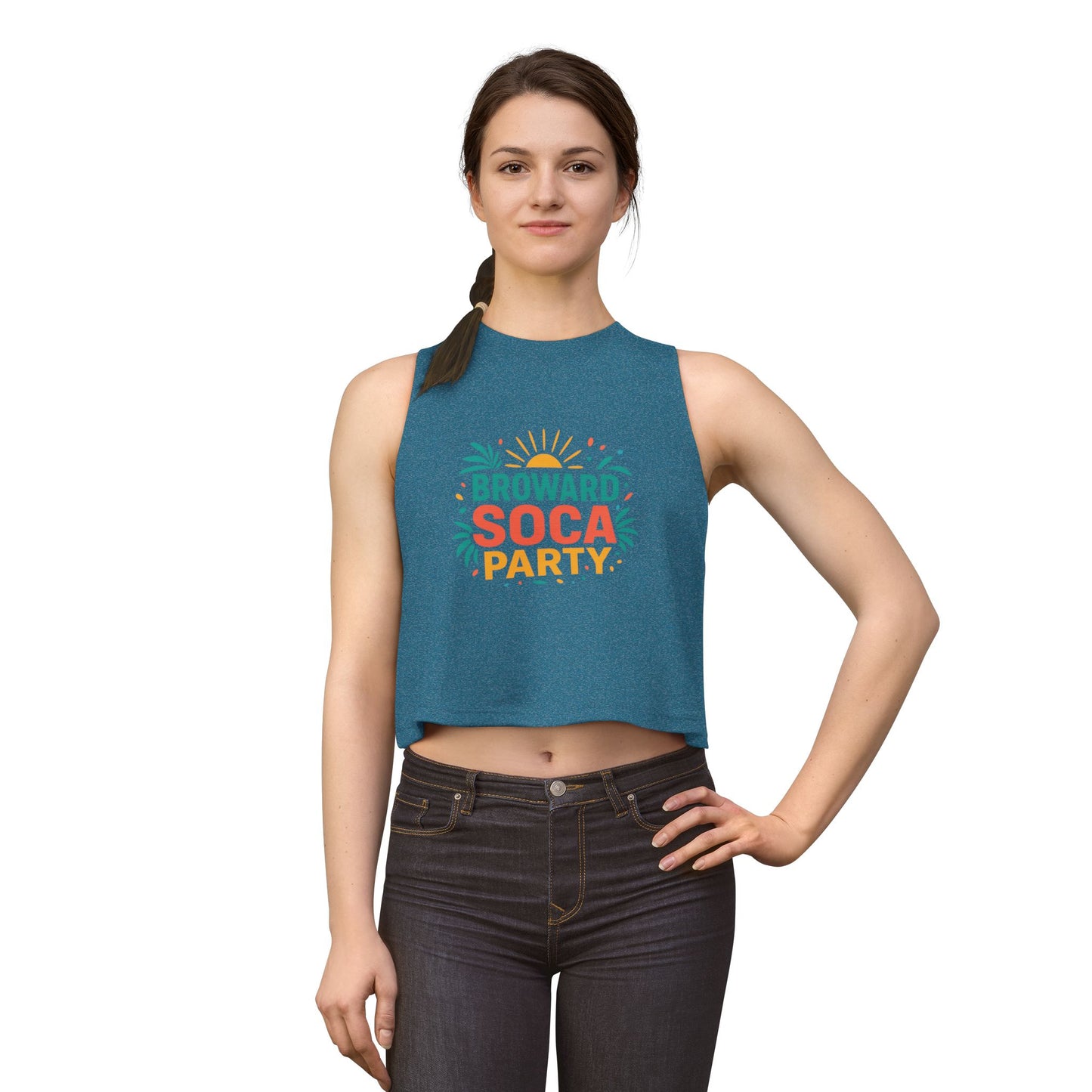 Broward Soca Party Crop Top | Tropical Festival Tank