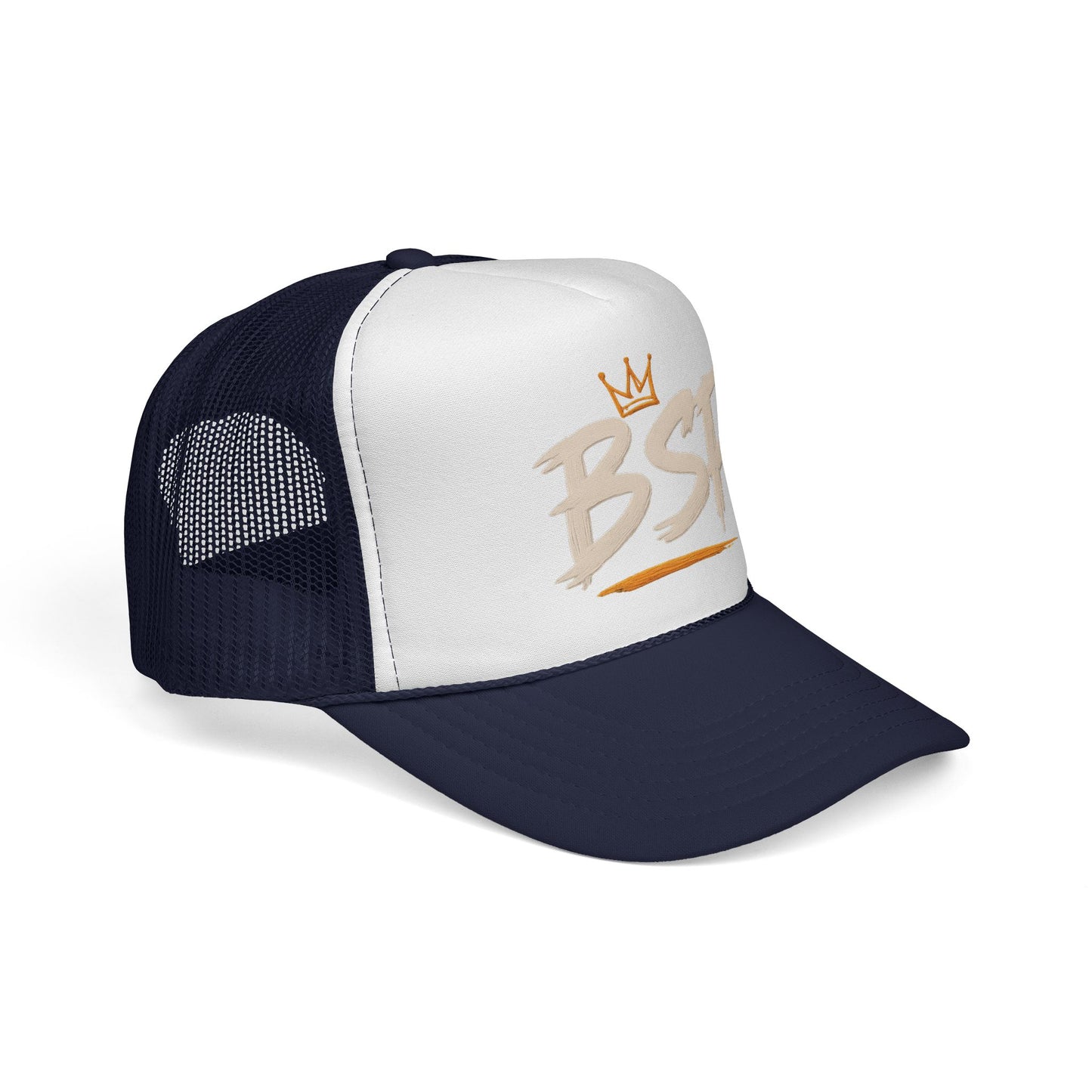 Trucker Cap — Broward Soca Party Cream Logo Mesh Hat