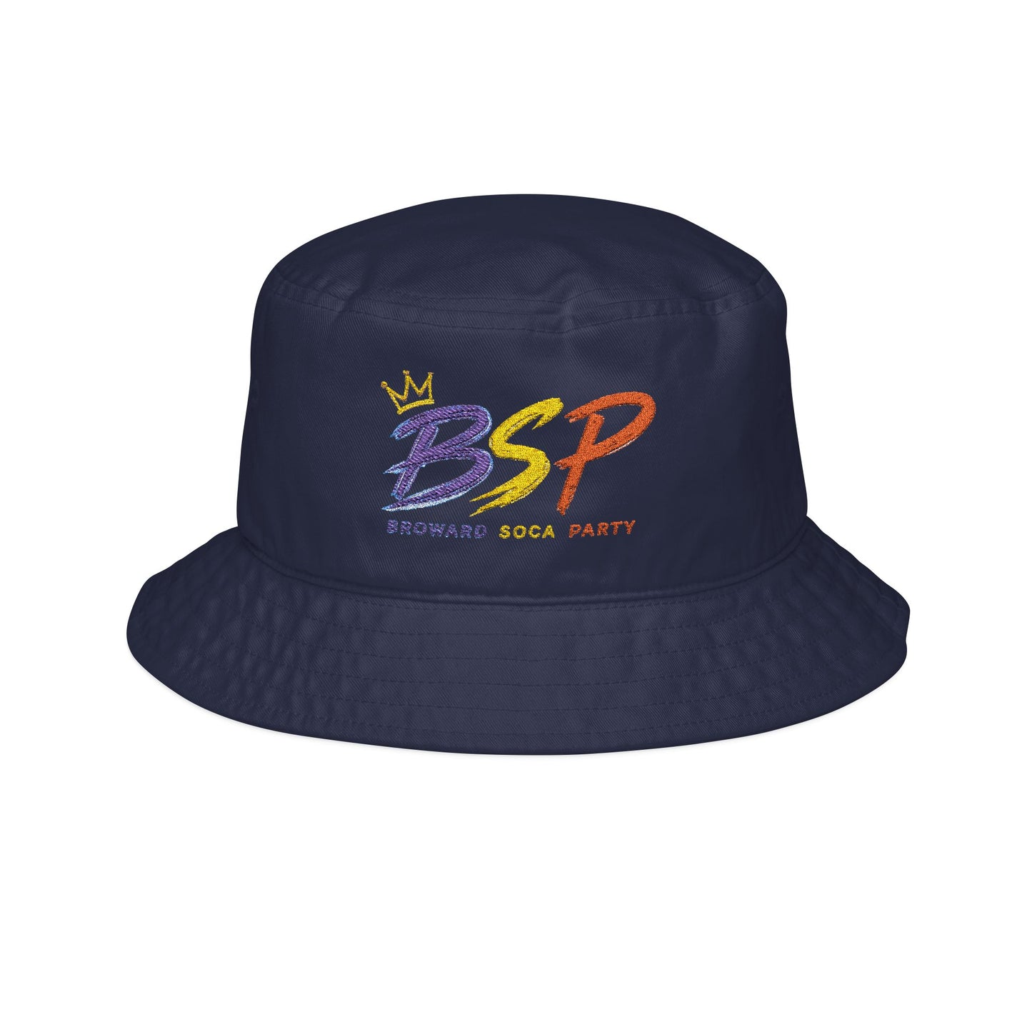 Blue, Gold, & Red Broward Soca Party Bucket Hat | Embroidered