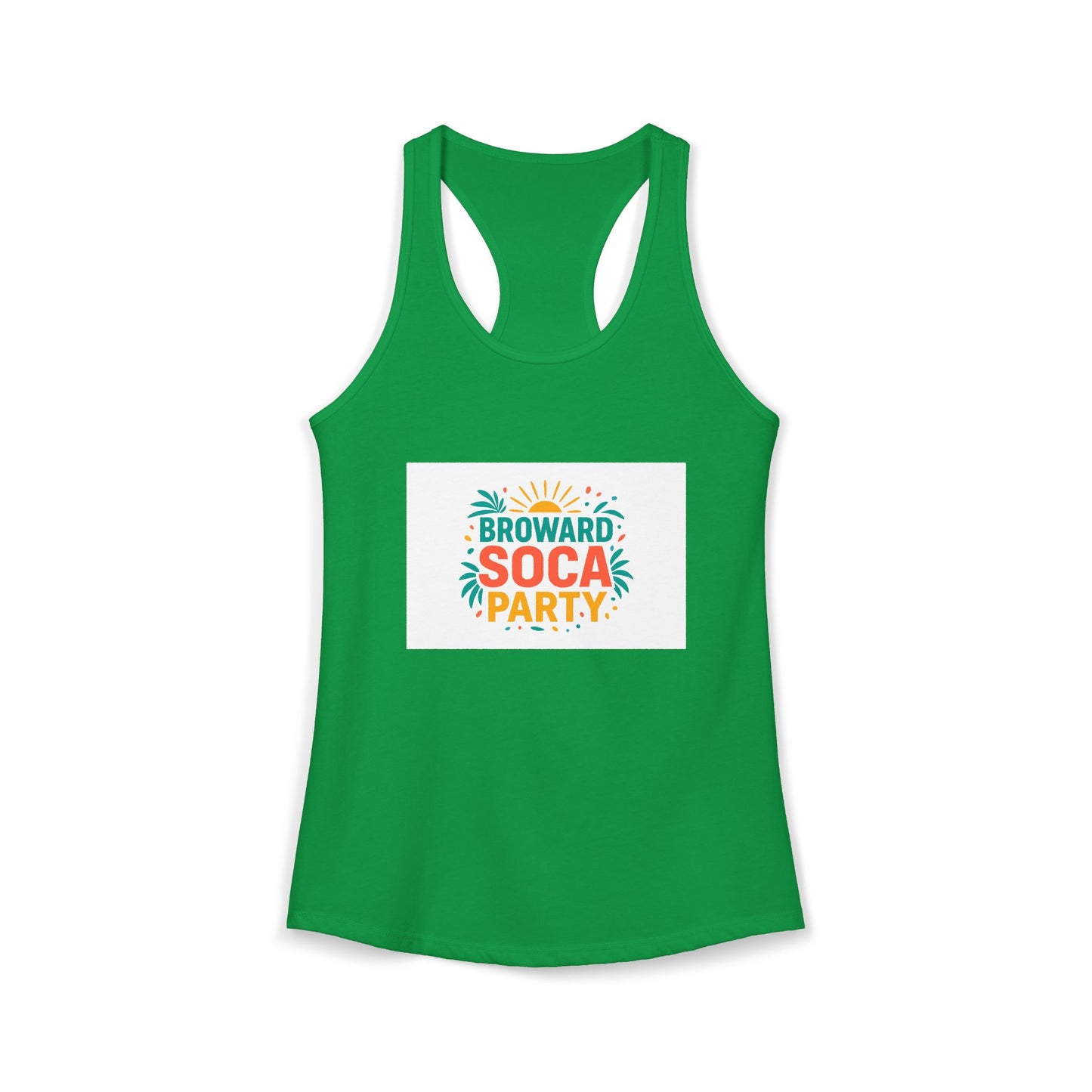 Broward Soca Party Women's Racerback Tank