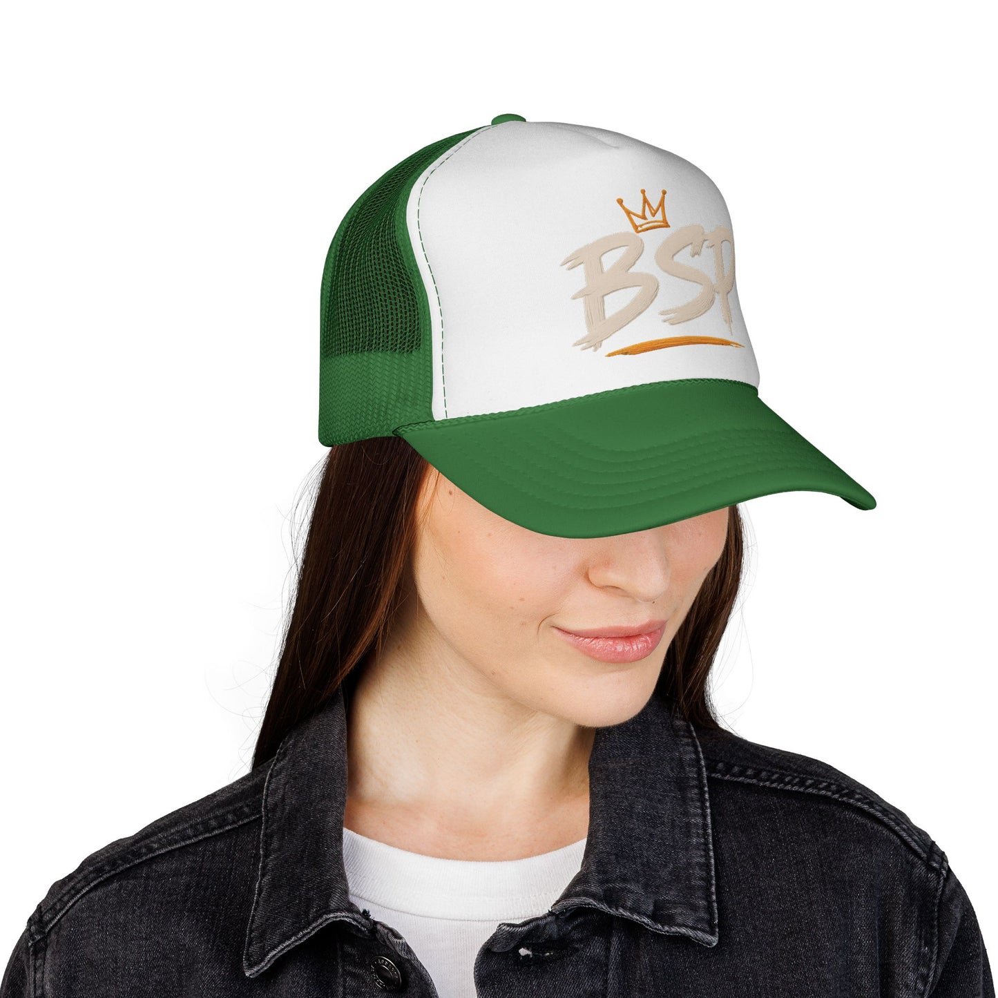 Trucker Cap — Broward Soca Party Cream Logo Mesh Hat