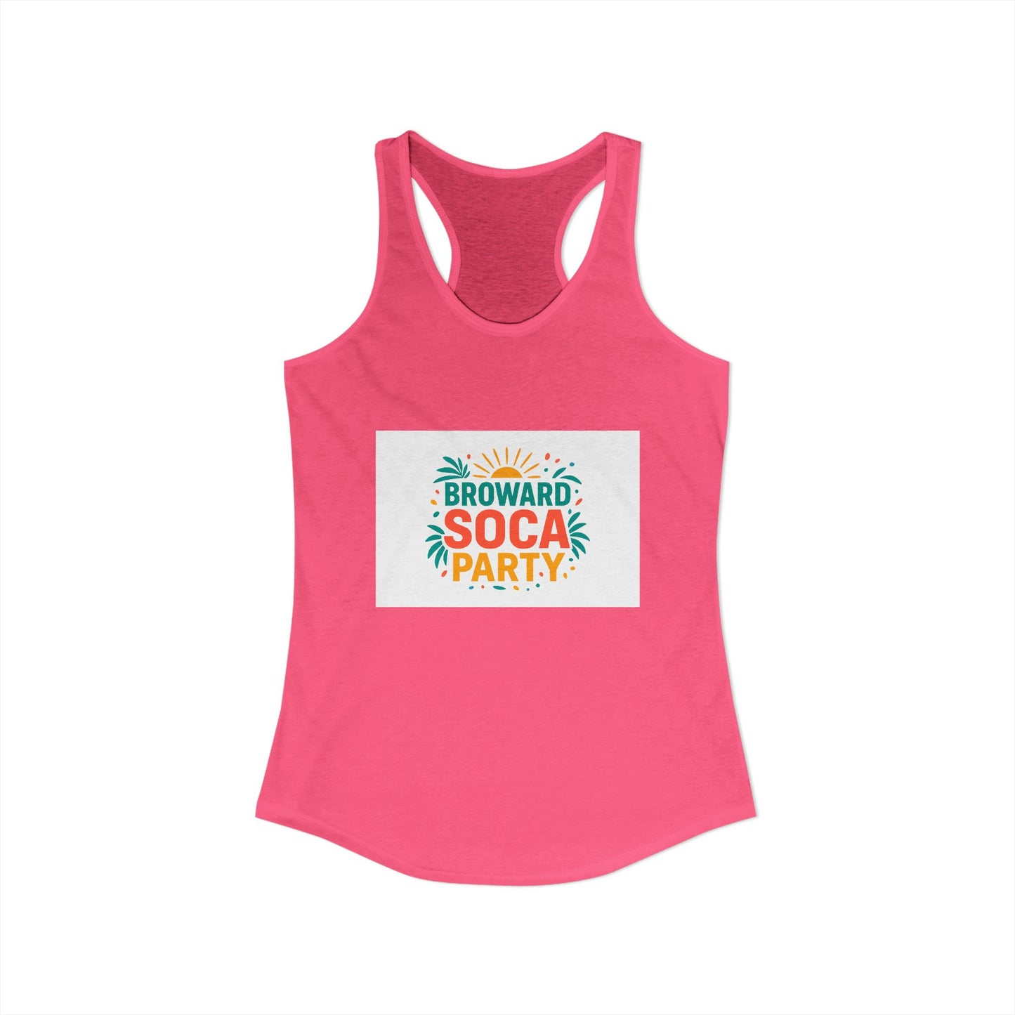 Broward Soca Party Women's Racerback Tank