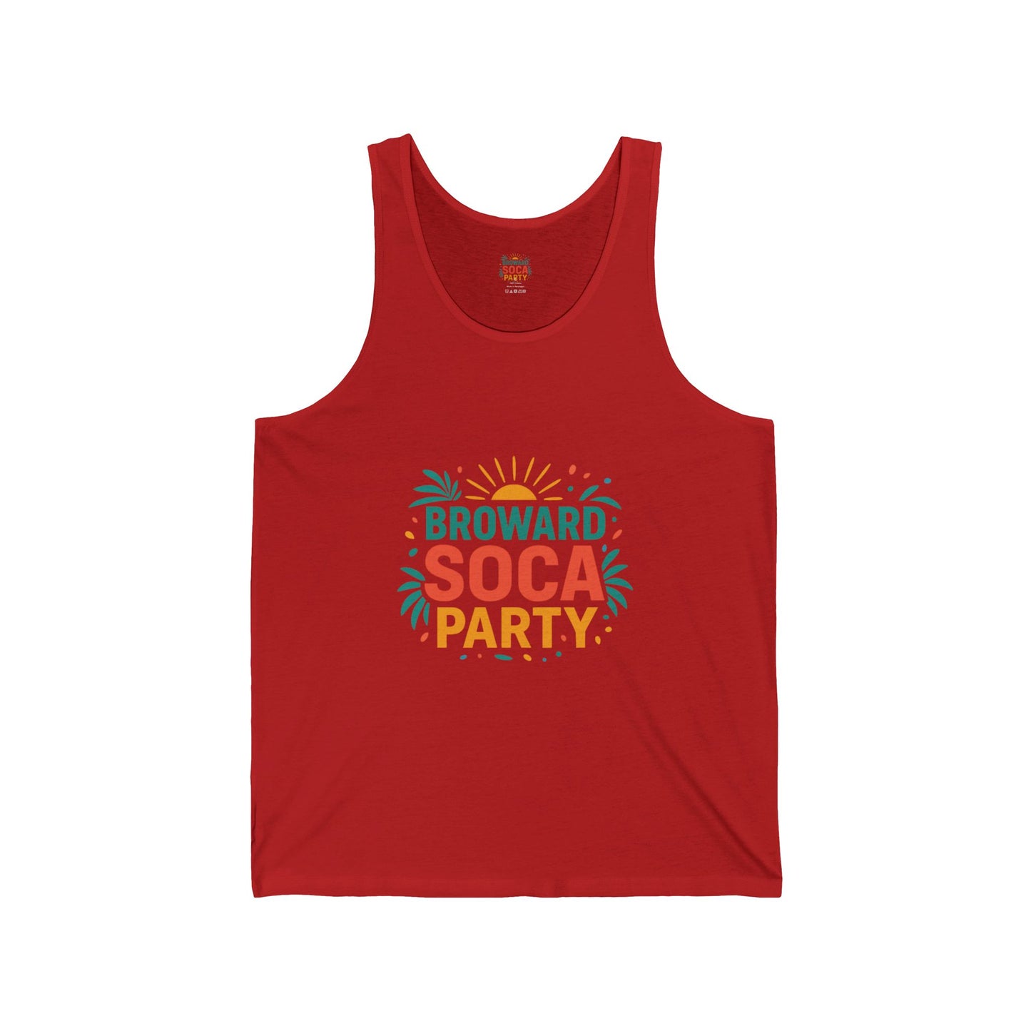Broward Soca Party Tank | Carnival Palm Sun Graphic Tank