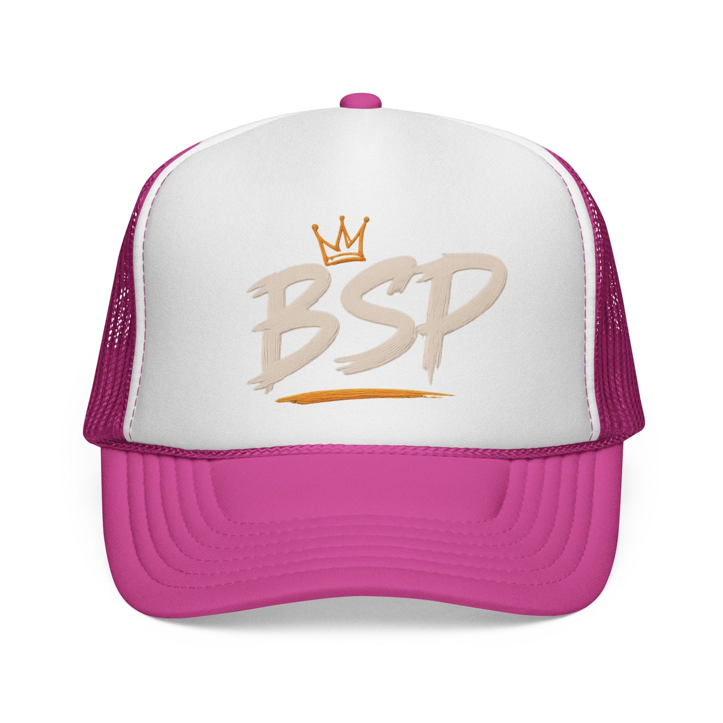 Trucker Cap — Broward Soca Party Cream Logo Mesh Hat