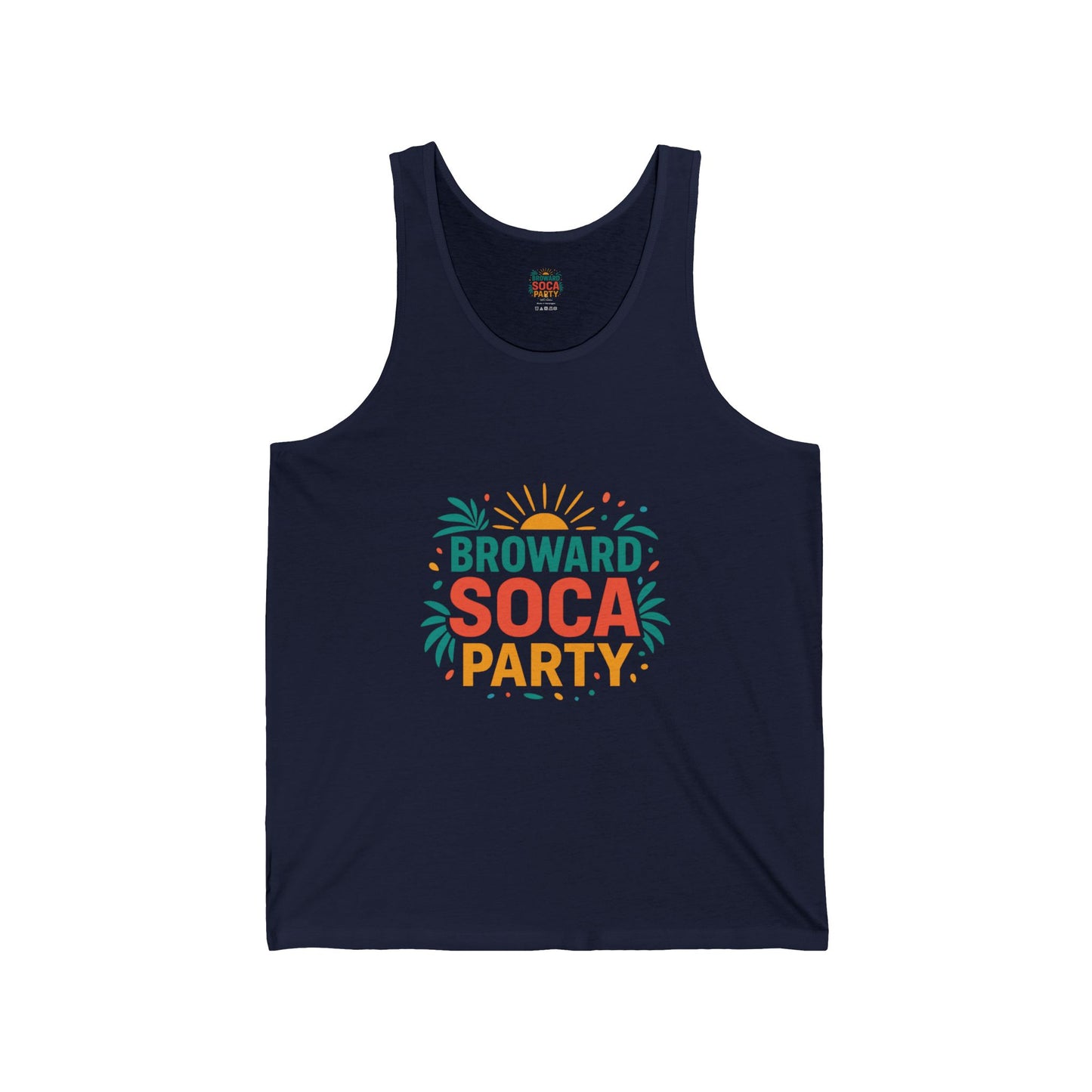 Broward Soca Party Tank | Carnival Palm Sun Graphic Tank