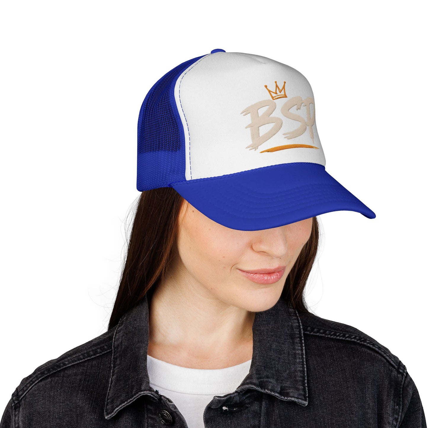 Trucker Cap — Broward Soca Party Cream Logo Mesh Hat