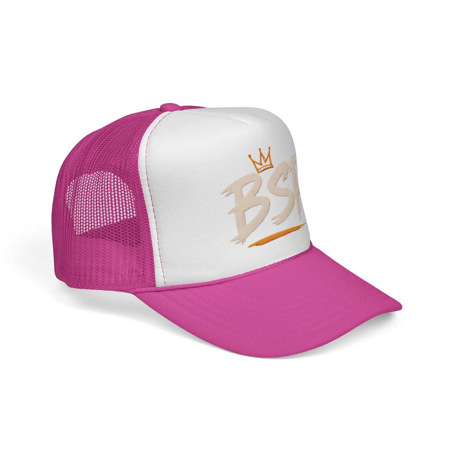 Trucker Cap — Broward Soca Party Cream Logo Mesh Hat