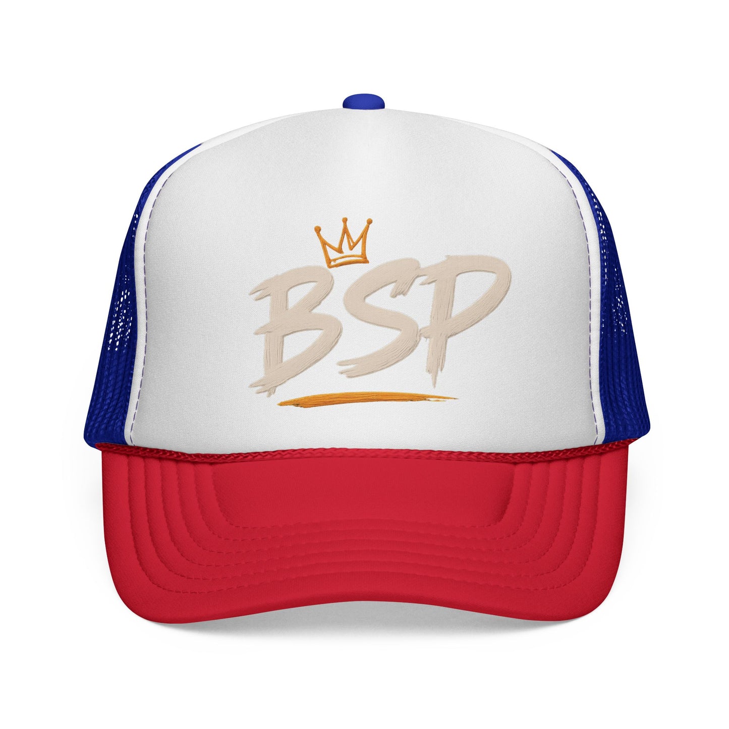 Trucker Cap — Broward Soca Party Cream Logo Mesh Hat