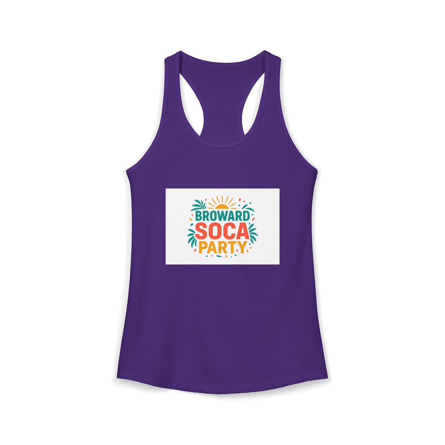 Broward Soca Party Women's Racerback Tank