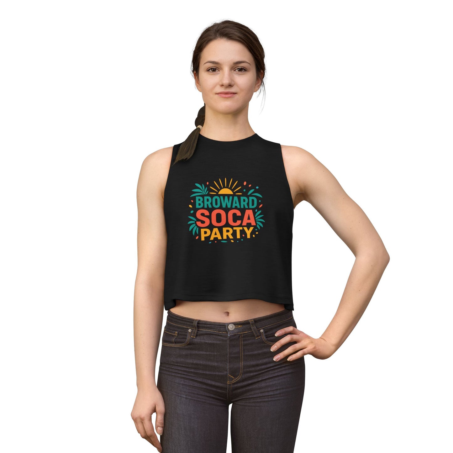 Broward Soca Party Crop Top | Tropical Festival Tank
