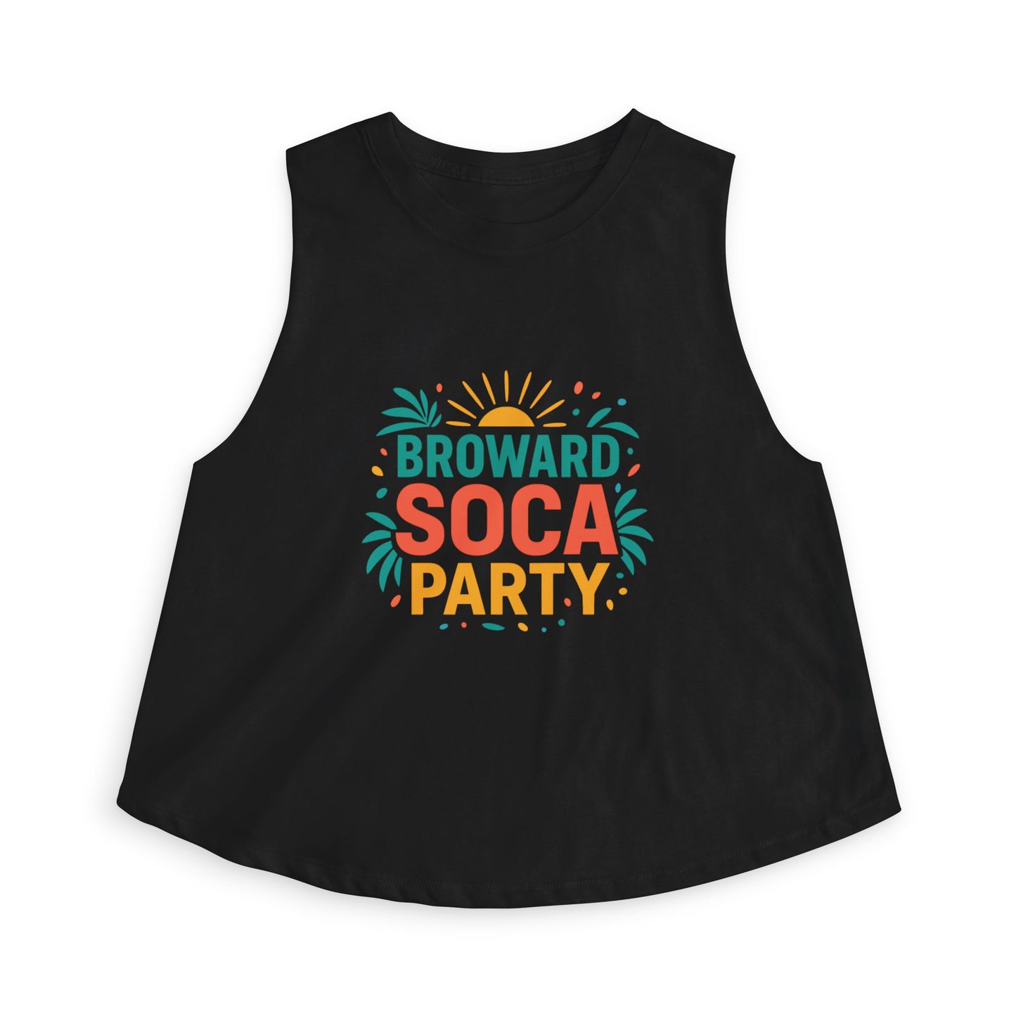 Broward Soca Party Crop Top | Tropical Festival Tank