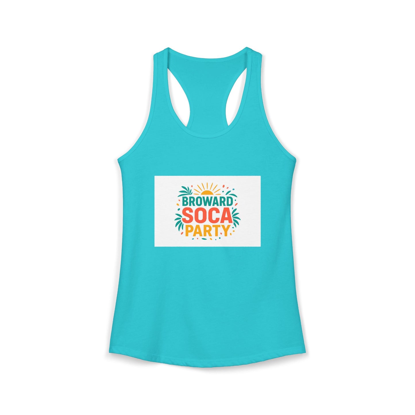 Broward Soca Party Women's Racerback Tank