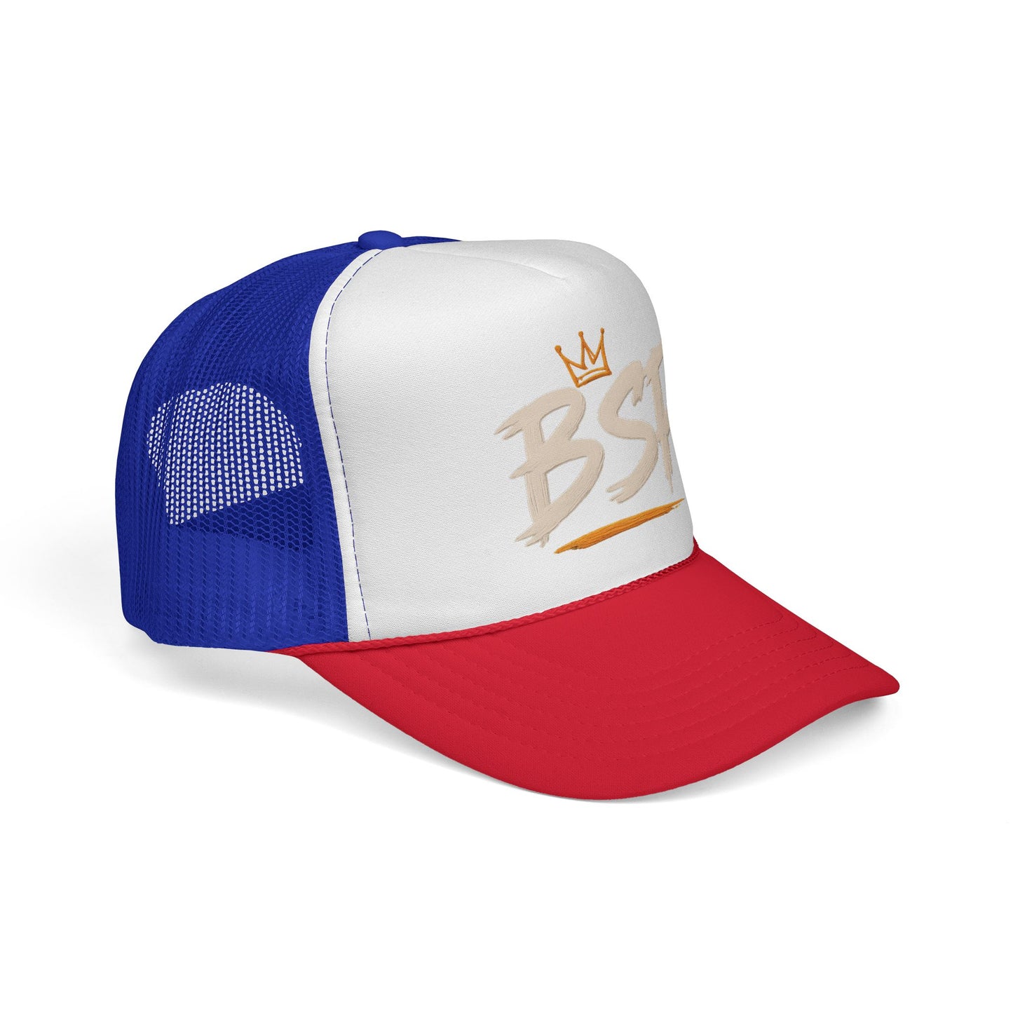 Trucker Cap — Broward Soca Party Cream Logo Mesh Hat