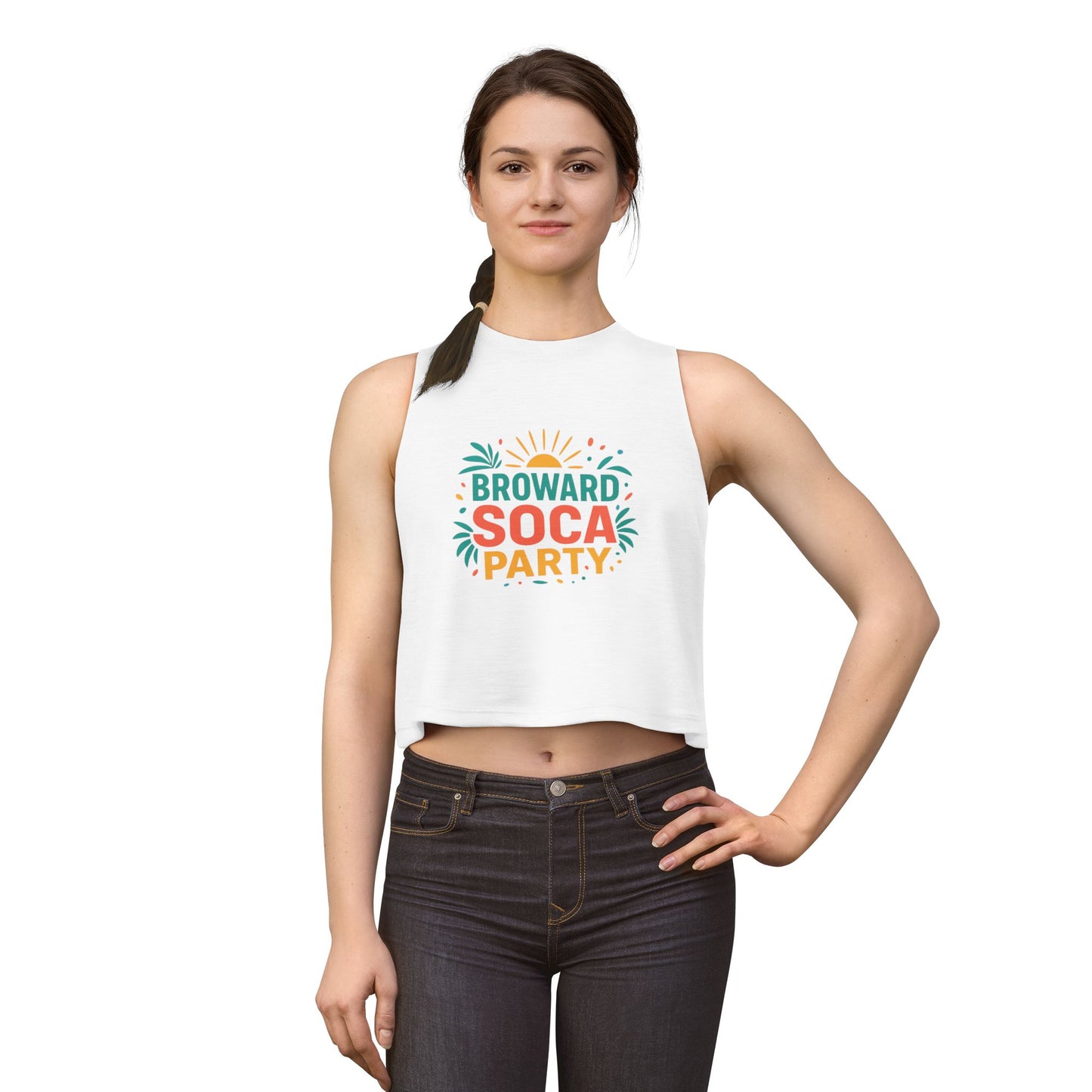 Broward Soca Party Crop Top | Tropical Festival Tank