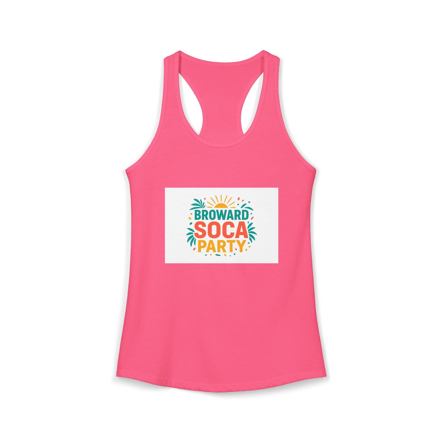 Broward Soca Party Women's Racerback Tank