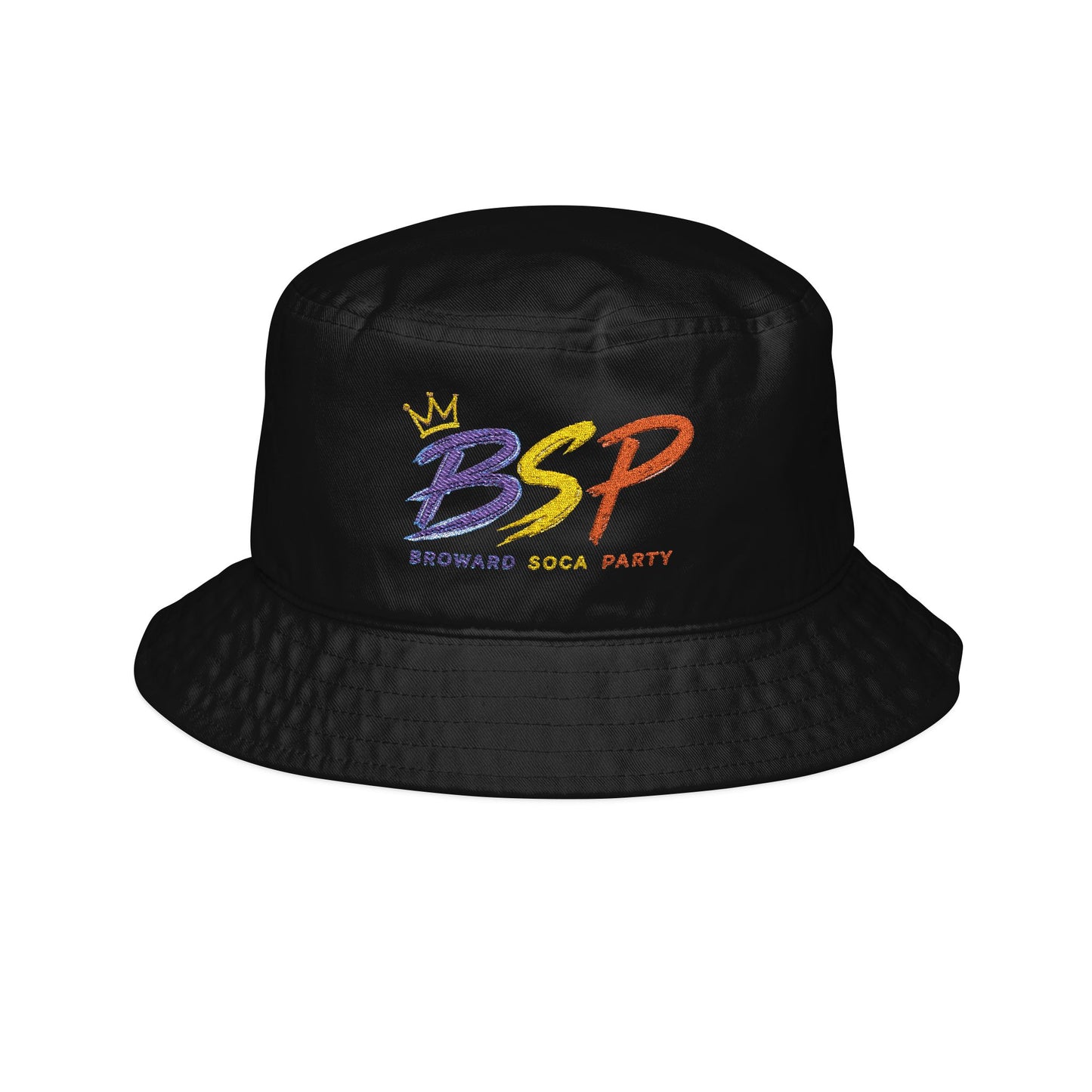 Blue, Gold, & Red Broward Soca Party Bucket Hat | Embroidered