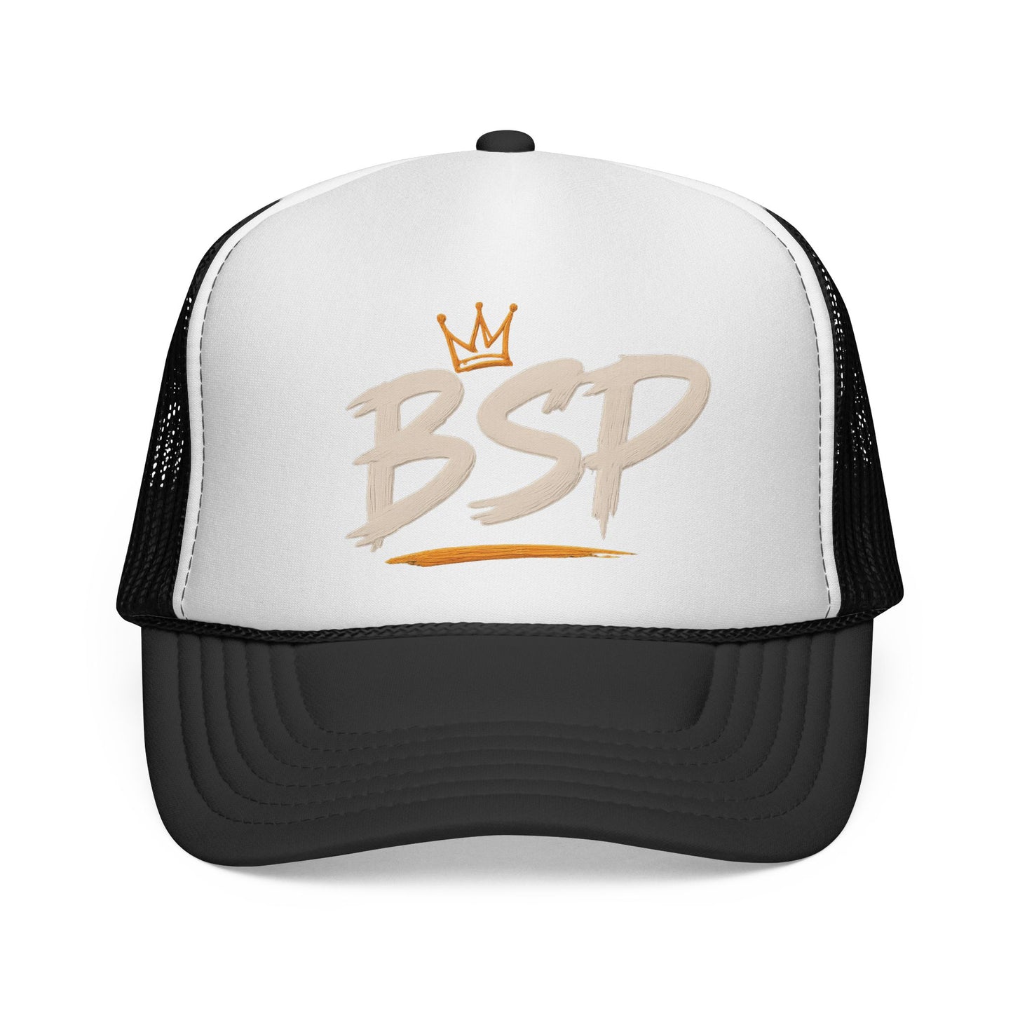Trucker Cap — Broward Soca Party Cream Logo Mesh Hat