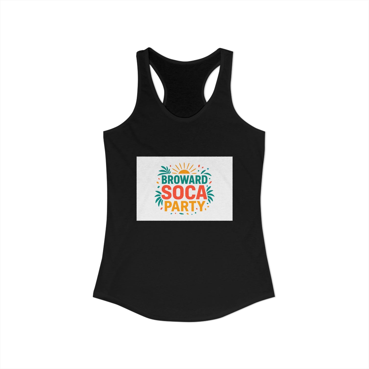 Broward Soca Party Women's Racerback Tank