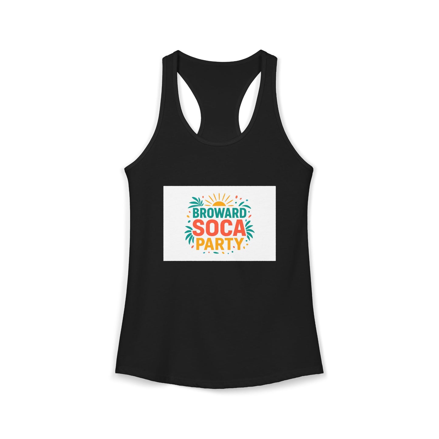 Broward Soca Party Women's Racerback Tank