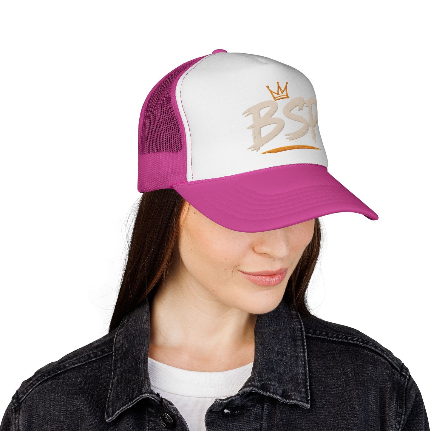 Trucker Cap — Broward Soca Party Cream Logo Mesh Hat