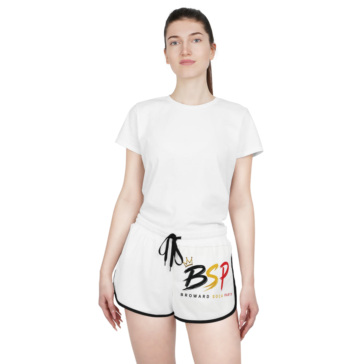 Black, Gold, & Red BSP Women’s Shorts | Women's Relaxed Shorts
