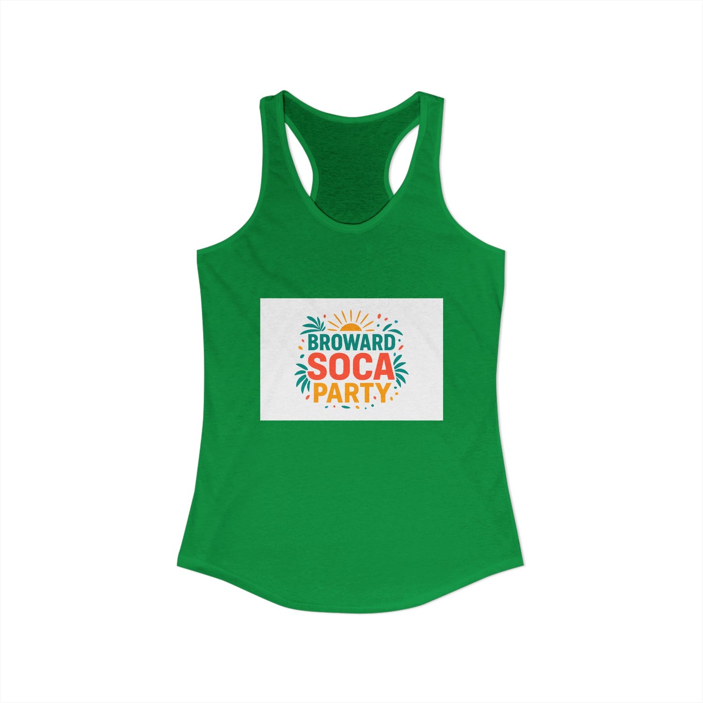 Broward Soca Party Women's Racerback Tank